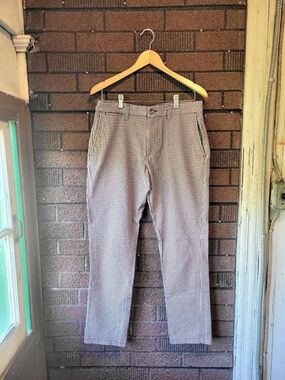 Old Navy Gingham Slim Straight Leg Pants